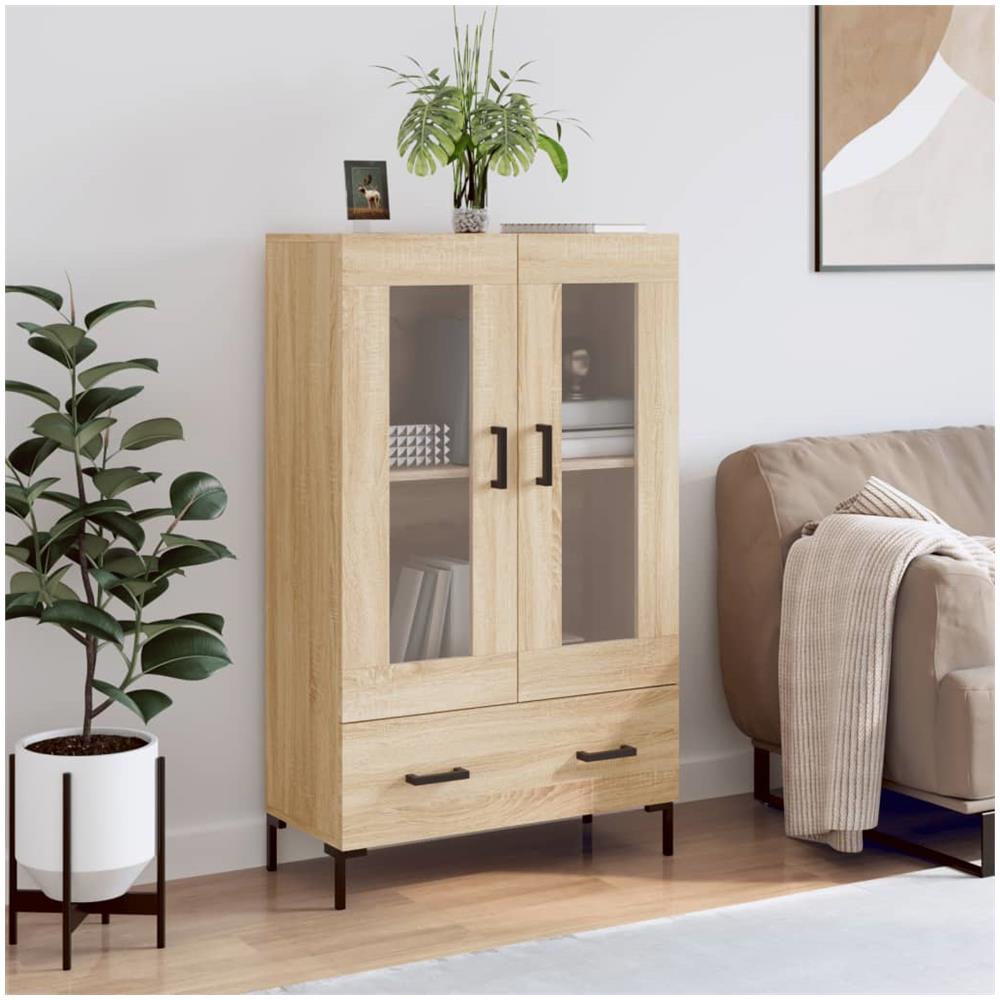 Credenza Rovere Sonoma 69,5x31x115 Cm In Legno Multistrato - Foto 1