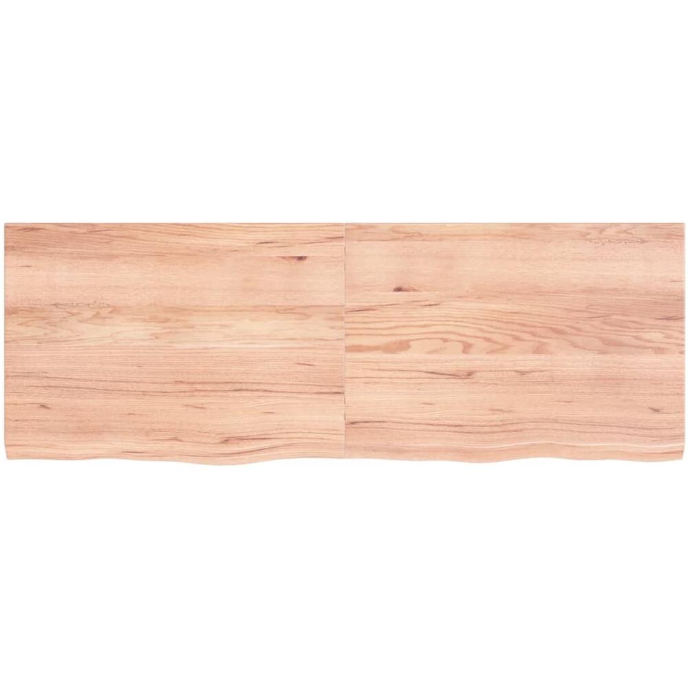 Piano Tavolo Marrone 140x50x (2-4) cm Massello Rovere Trattato - Foto 3