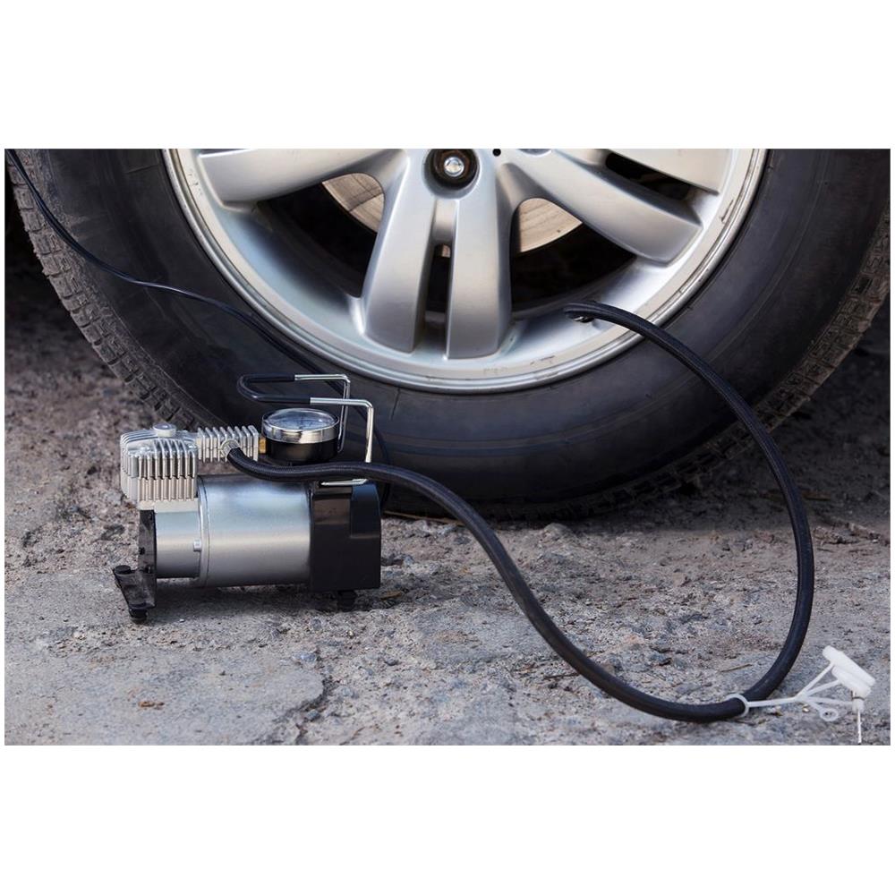 Mini Compressore 12v 150 Psi Per Auto Con Manometro Integrato - Foto 2
