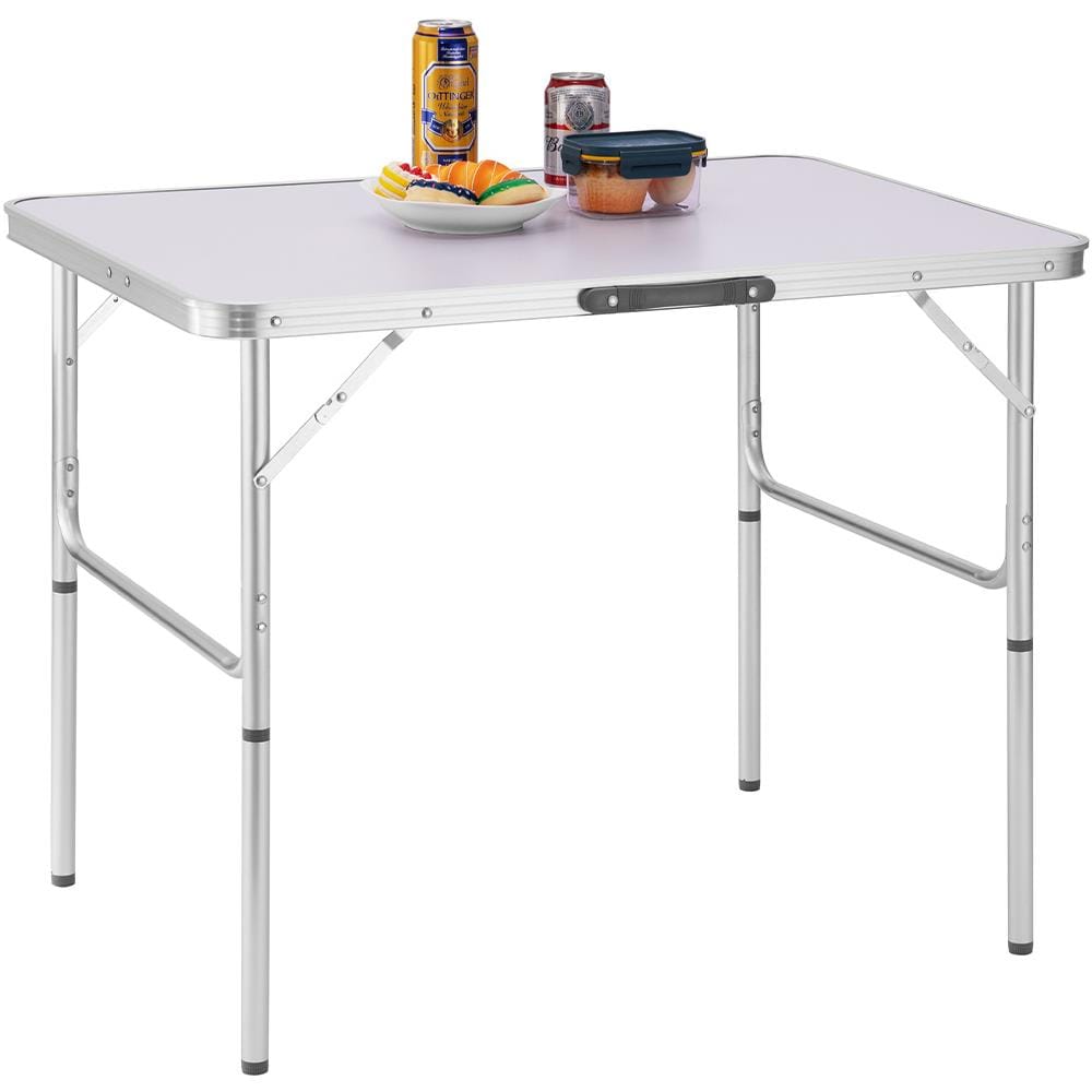 Tavolo Pieghevole In Alluminio BAKAJI - 90x60x70 Cm, Valigetta Con Manico, Leggero 4 Kg, Per Campeggio E Picnic