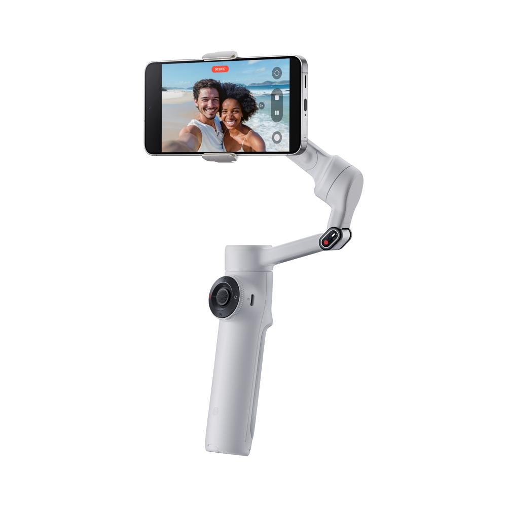 Flow 2 AI Tracker Bundle Stabilizzatore per fotocamera per smartphone Grigio chiaro - Foto 2