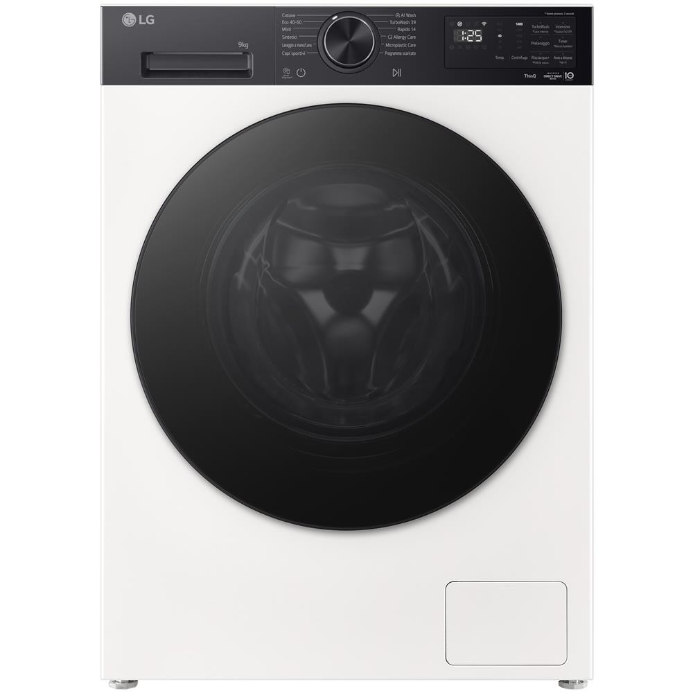 F4NX5009THB Lavatrice Intelligente 9 kg Classe A-40% Ivory White /Nero - Foto 1