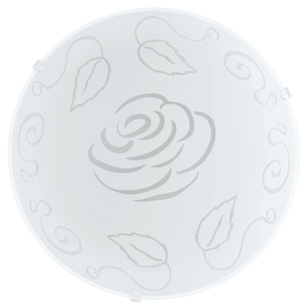 Plafoniera Mars, Vetro / Acciaio, 60w, E27 Rose - Foto 1