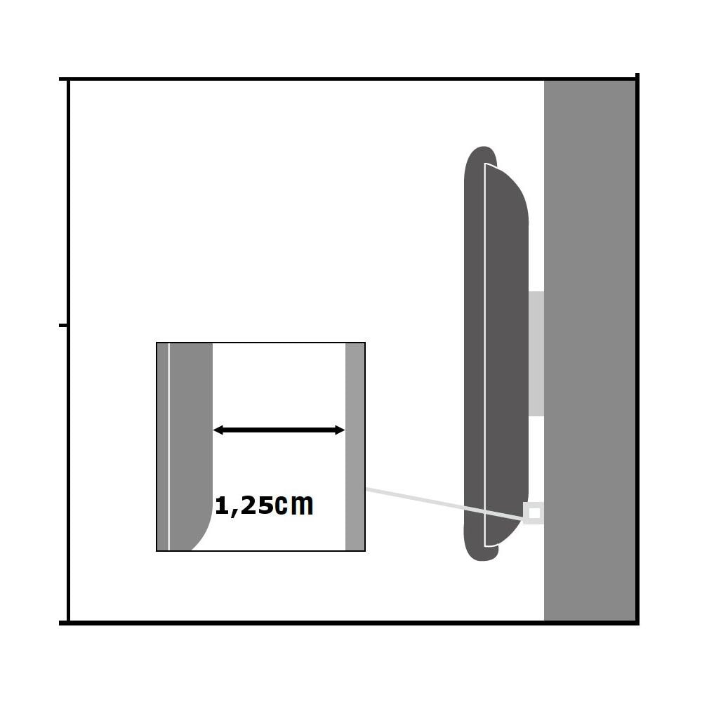 ICA-LCD 114WH - Supporto a muro per TV LED LCD 13''-37'' fisso Bianco - Foto 2