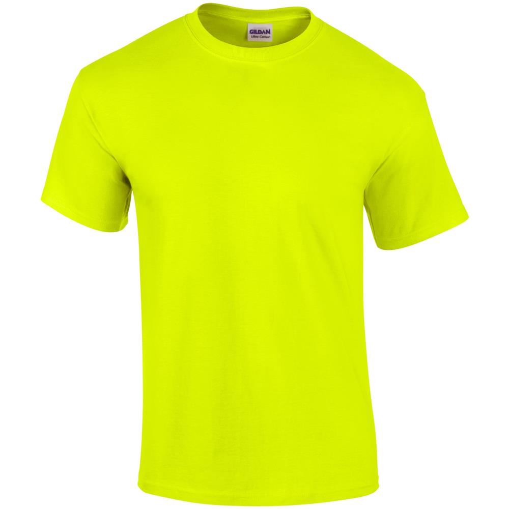 Ultra Cotton Maglietta 100% Cotone Uomo (xxxl) (verde Sicurezza)  - Foto 1