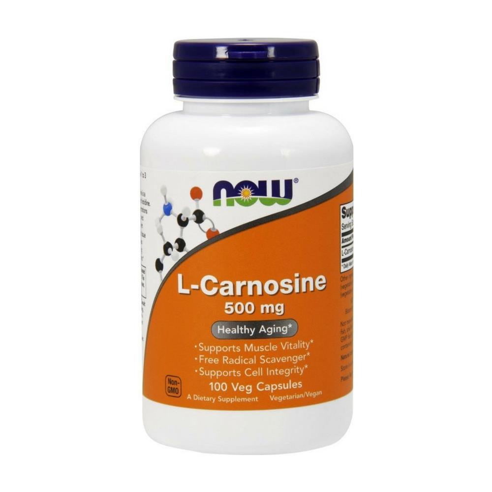 L-carnosine 500 Mg - 100 Veg Capsules - Aminoacido L-carnosina - Foto 1