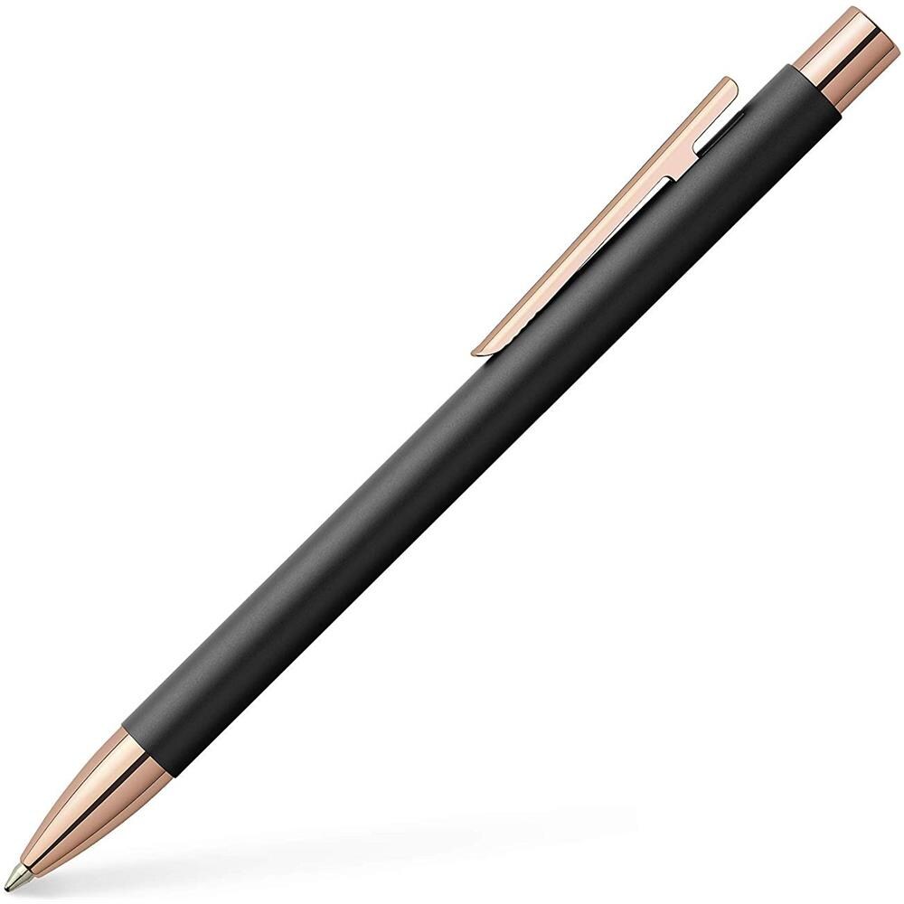 Faber Castell 343320 - Penna A Sfera Neo Slim In Metallo Laccato Nero, Rosegold - Foto 1