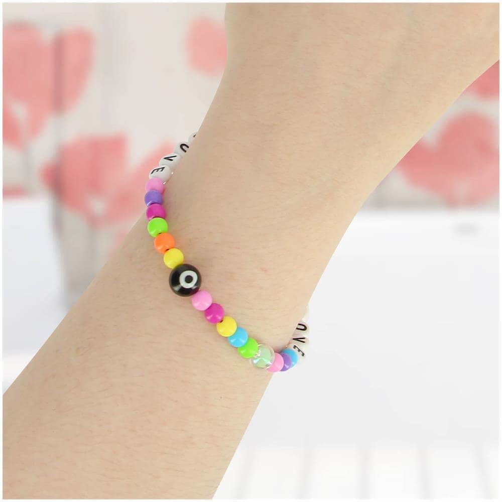Gioiello Da Telefono Bracciale 25cm Scritta Love Collezione Lovely Multicolor - Foto 5