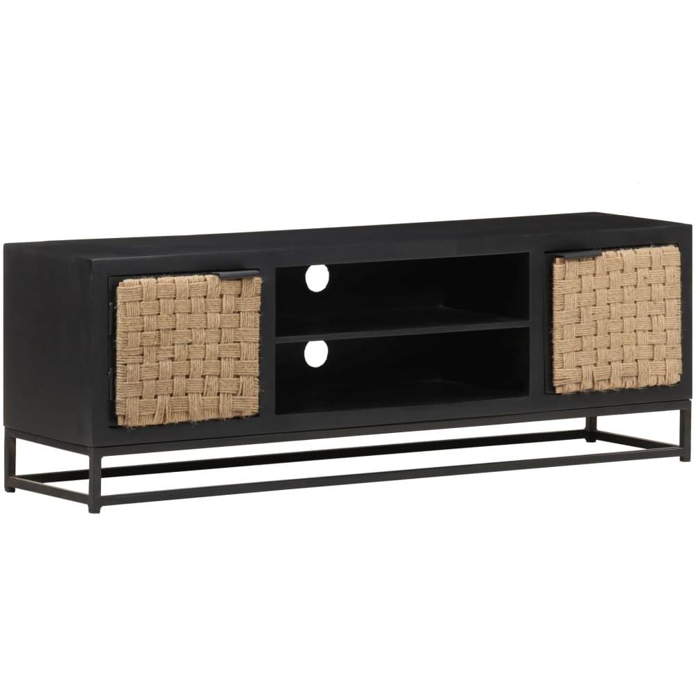 Mobile Porta TV 120x30x40 cm in Legno Massello di Mango - Foto 2