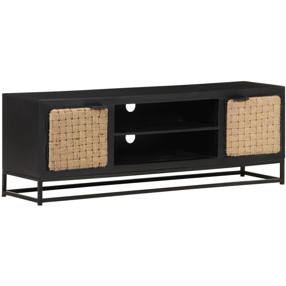 Mobile Porta TV 120x30x40 cm in Legno Massello di Mango - Foto 1