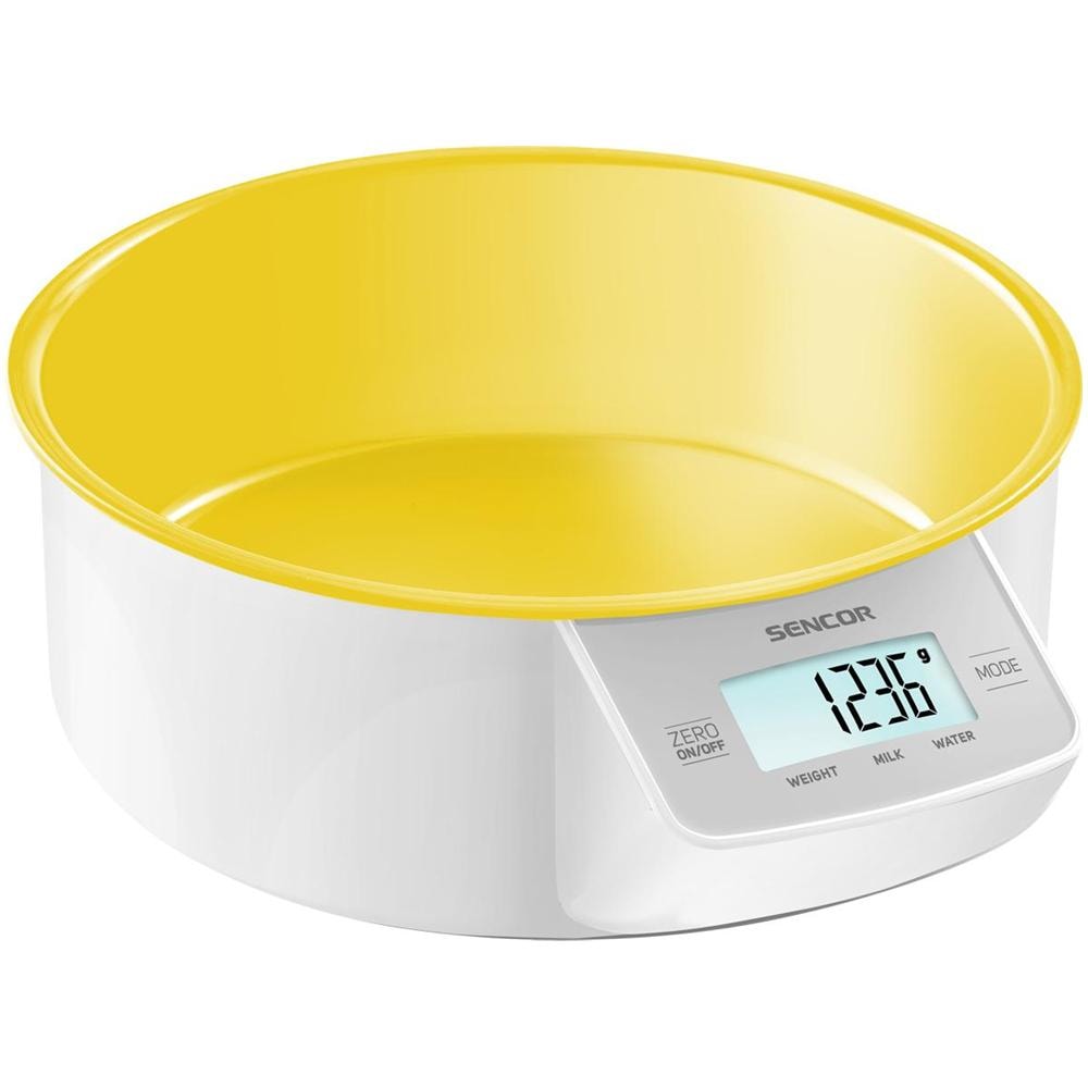 Bilancia Digitale da Cucina con Ciotola Rimovibile Portata 5 Kg Colore Giallo - Foto 1