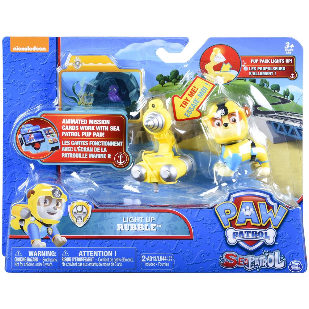 Paw Patrol Sea Patrol Deluxe Figure Rubble Multicolore Ragazzo / Ragazza - Foto 1