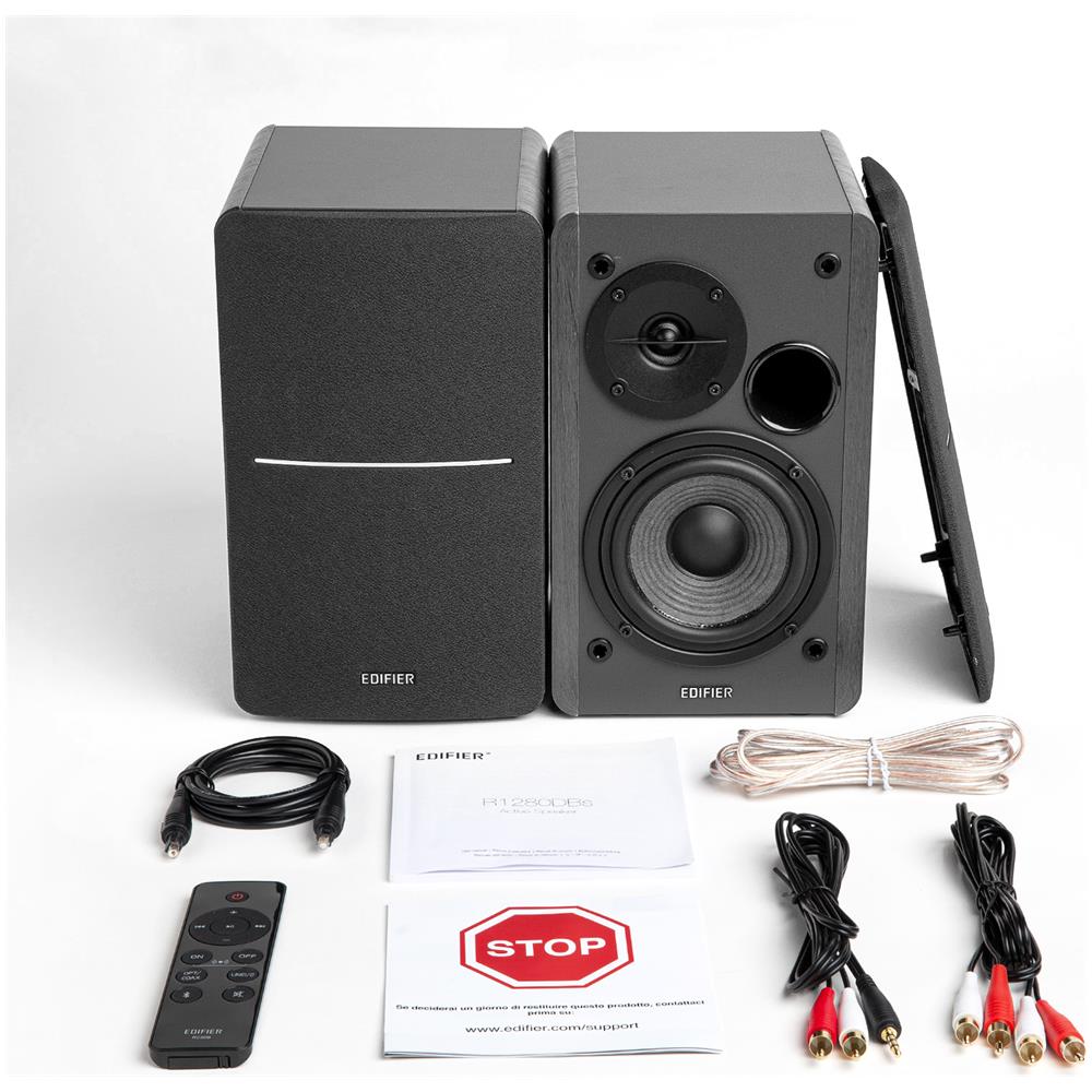 R1280dbs Altoparlante Wireless 2.0-42w Rms Bluetooth Legno Con Venature - Foto 6