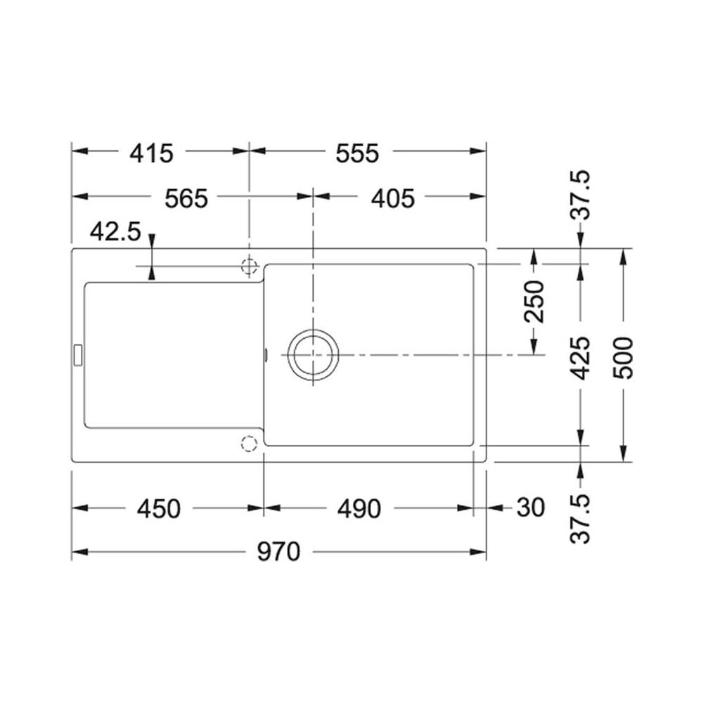 Lavello Incasso 95cm Con Sifone - 459457 - Foto 2
