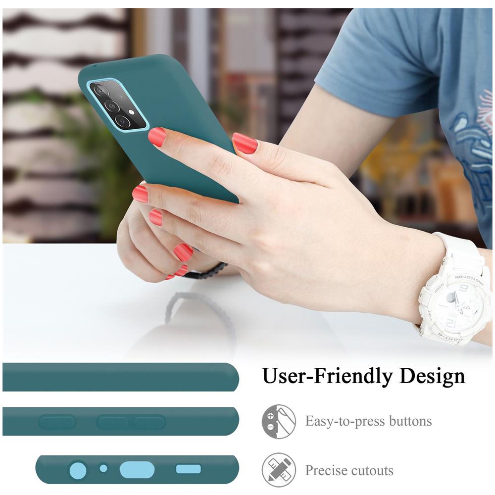 Custodia Compatibile Con Samsung Galaxy A52 4g / 5g In Liquid Verde - Coperchio Protettivo In Silicone Tpu Flessibile - Foto 6