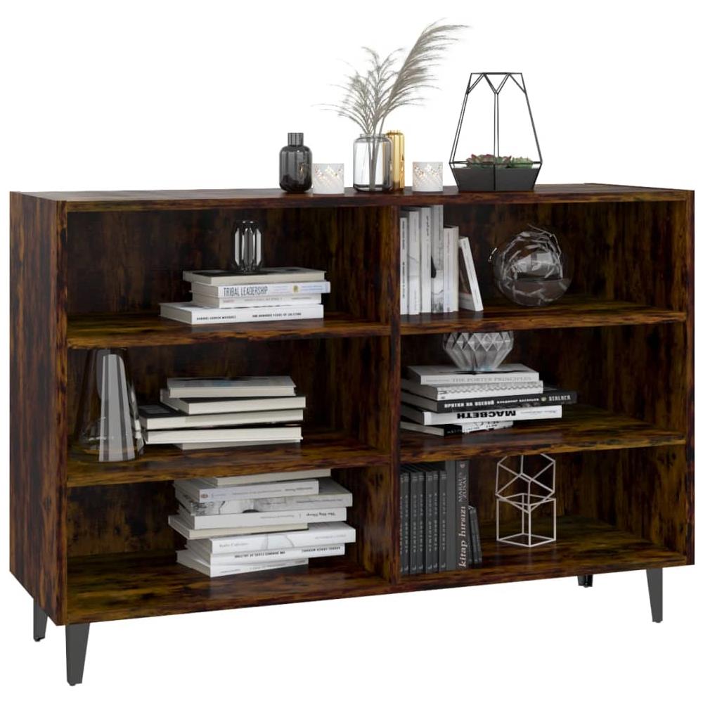 Credenza Rovere Fumo 103,5x35x70 Cm In Truciolato - Foto 3