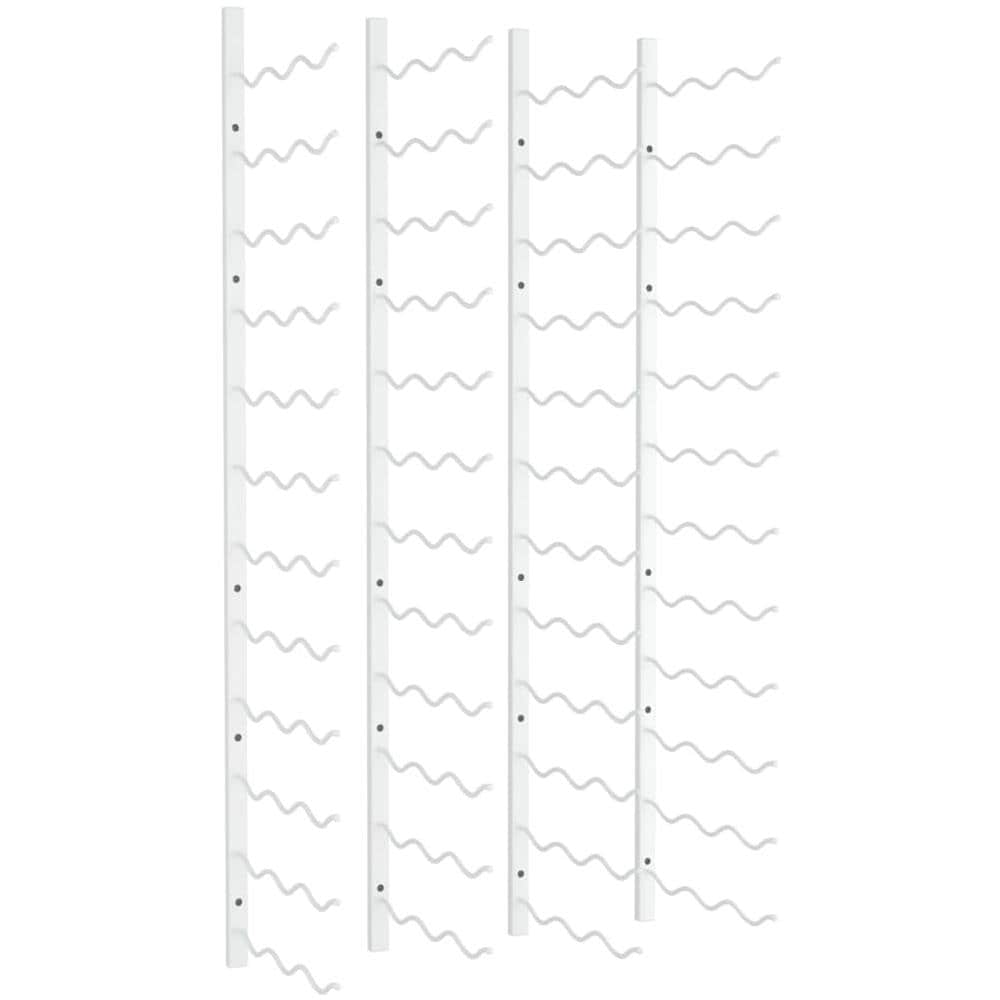 Portavini Da Parete Per 36 Bottiglie 2 Pz Bianchi In Ferro - Foto 2