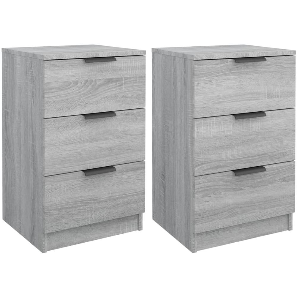 Comodini 2 Pz Grigio Sonoma 40x36x65 Cm - Foto 1