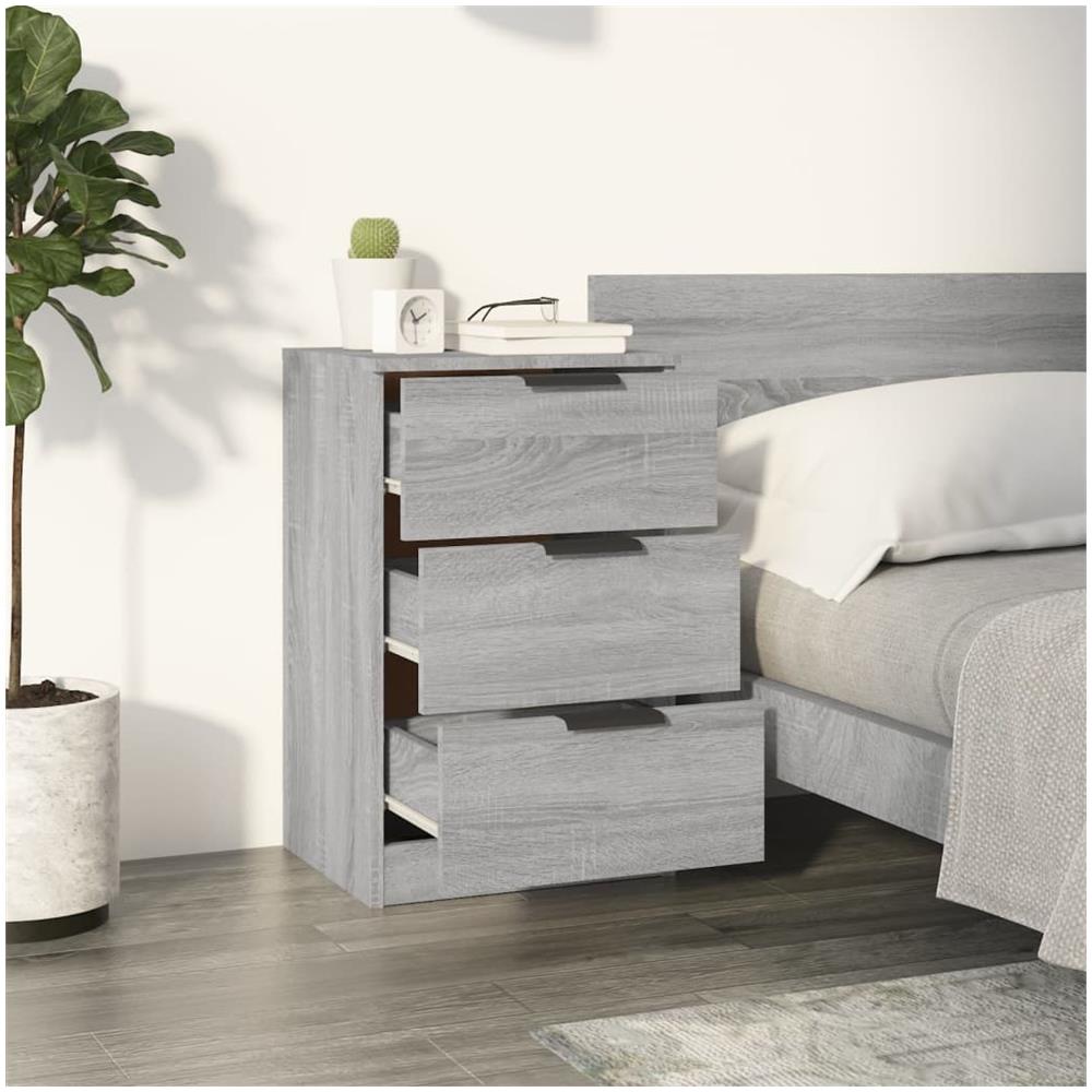 Comodini 2 Pz Grigio Sonoma 40x36x65 Cm - Foto 2