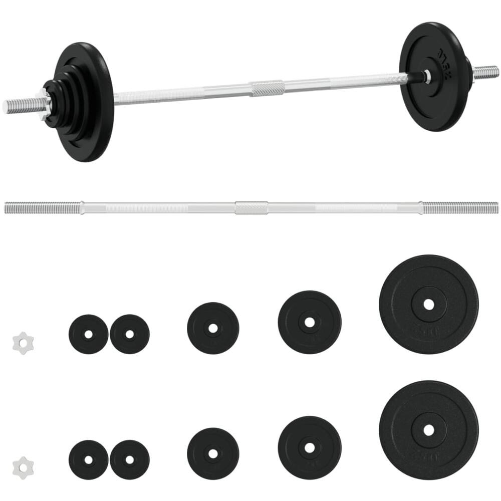 Dischi Bilanciere 20 Kg Set Body Pump MATCHU - Pesi Regolabili Fino A