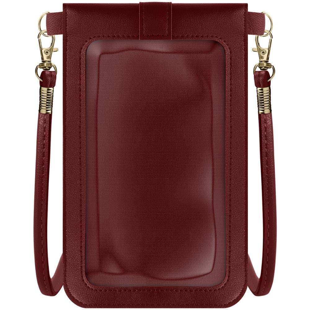 Pochette Per Smartphone Con Finestra Touch E Tracolla Da 1 Metro E 40 Bordeaux - Foto 1