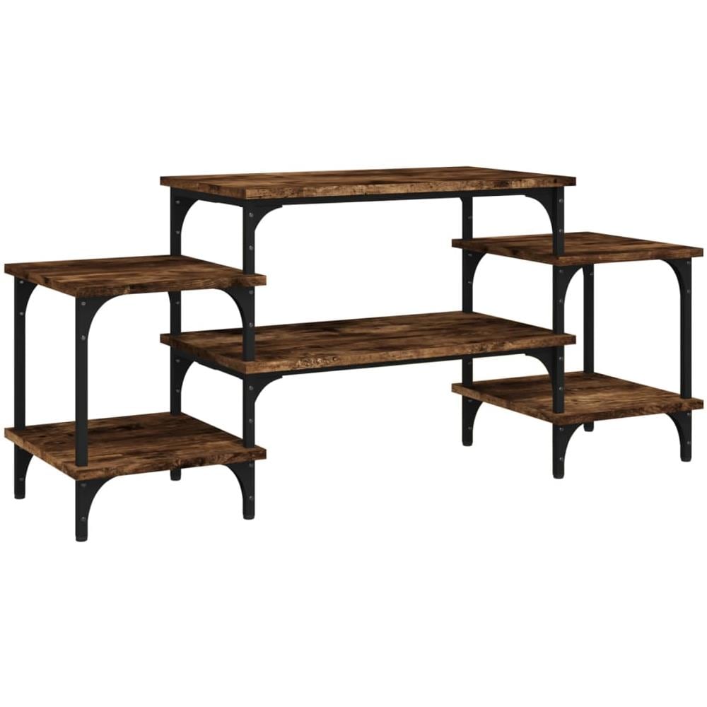 Mobile Porta Tv Rovere Fumo 117x35x52 Cm In Legno Multistrato - Foto 2