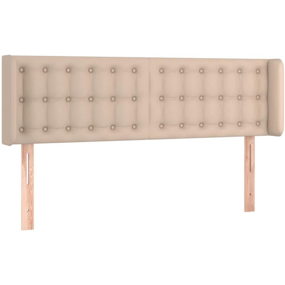 Testiera Cappuccino A Led 147x16x78/88 Cm In Similpelle - Foto 3