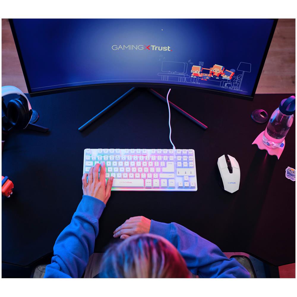 Tastiera e Mouse USB 25290  (Layout Italiano) Colore Bianco - Foto 9