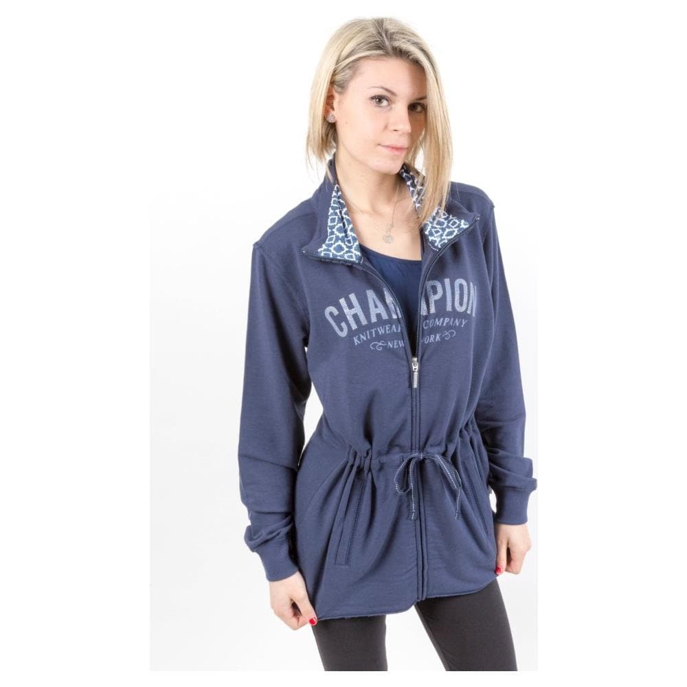 Felpa Donna Full Zip Blu Xxl - Foto 1