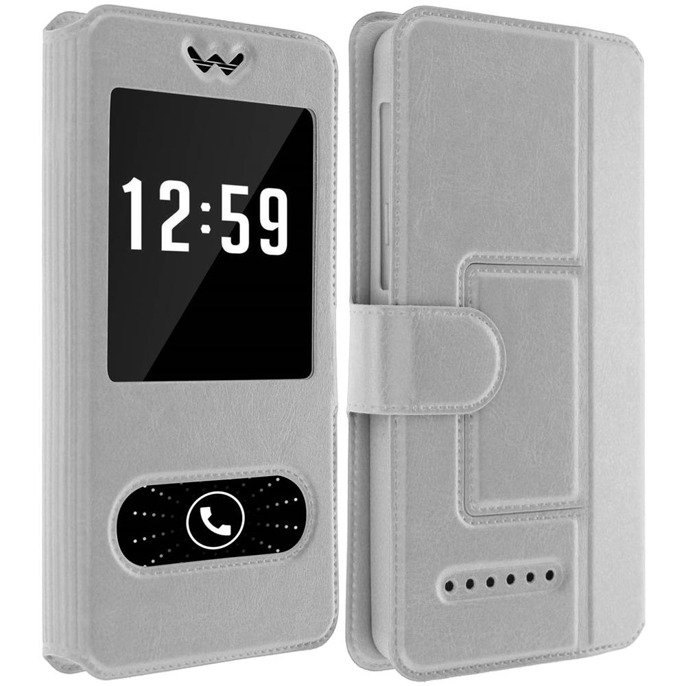 Custodia Stand Doppia Finestra Universale Taglia Xxl - Argento - Foto 2