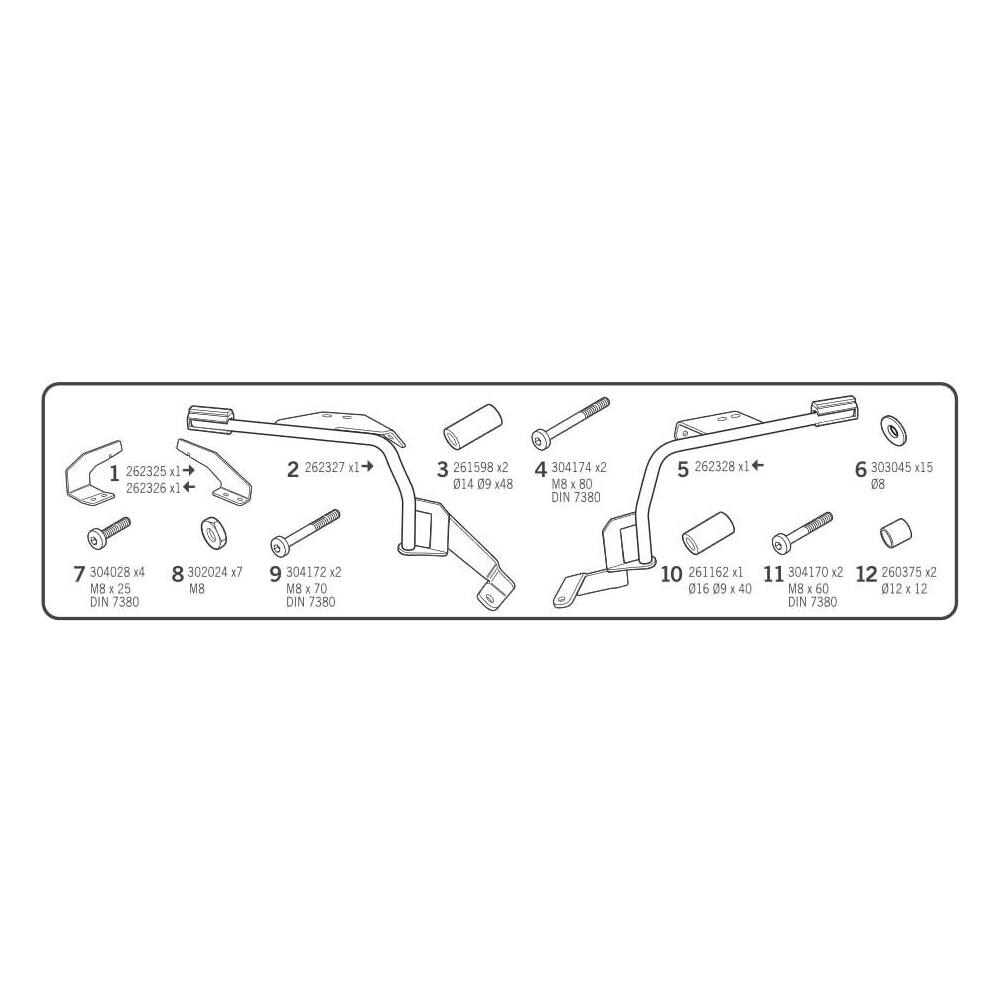 Attacchi 3p System Bmw F800r Attrezzatura 2017-2018 - Foto 2