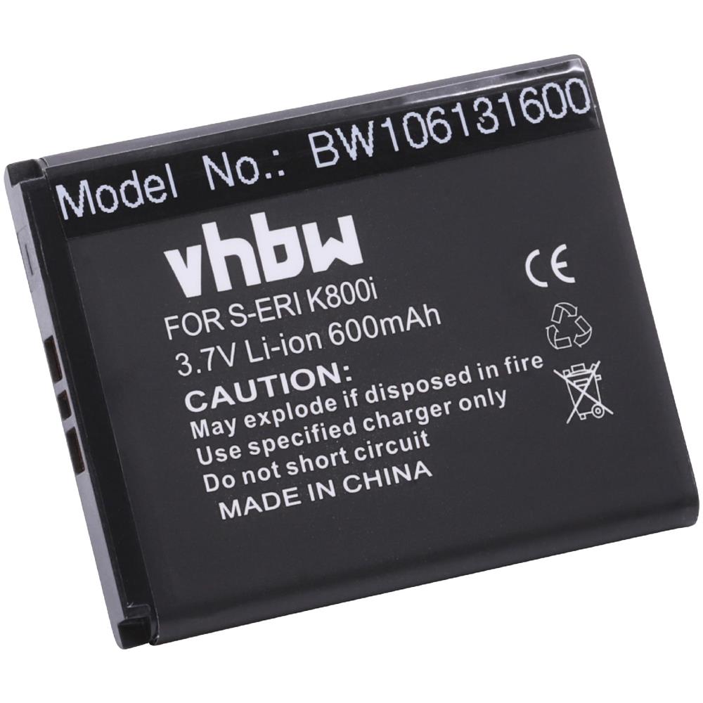 Li-ion Batteria 600mah (3.7v) Per Cellulari E Smartphone Sony-ericsson Satio, Spiro, T700, T715, V640i, V800, W100 Sostituisce Bst-33. - Foto 1