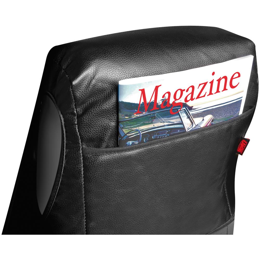 97852 Mirian Coprisedile In Similpelle E Suede Trapuntato Nero-panna - Foto 3