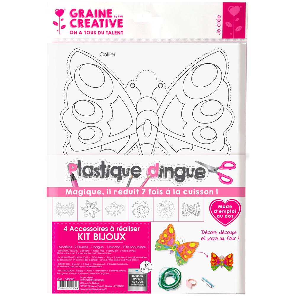 Graines Creatives - Kit Plastica Termoretraibile 4 Accessori Gioiello - Foto 1