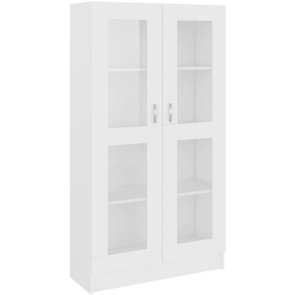 Armadietto con Vetrina Bianco 82,5x30,5x150cm Legno Multistrato - Foto 2