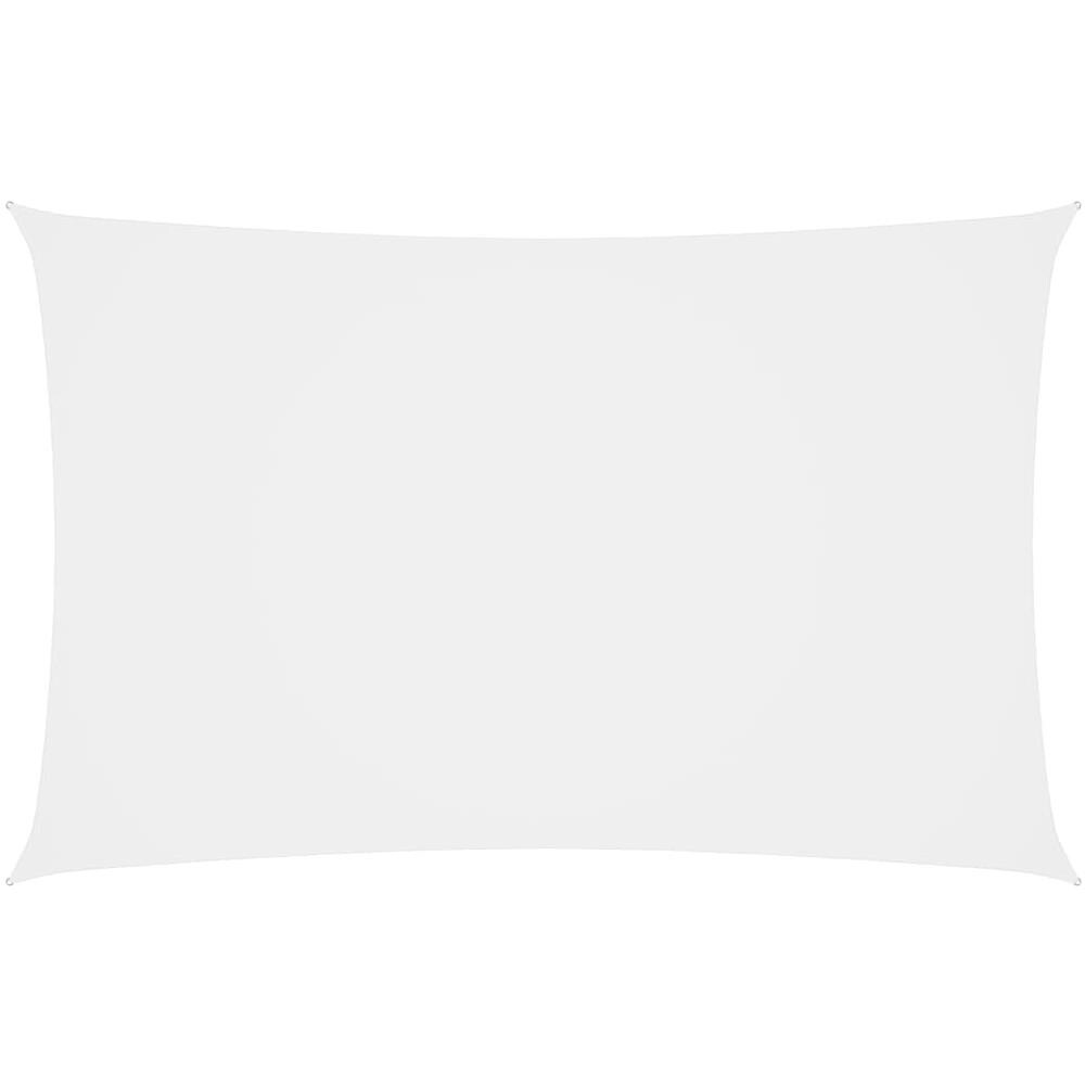 Parasole a Vela in Tessuto Oxford Rettangolare 5x8 m Bianco - Foto 1