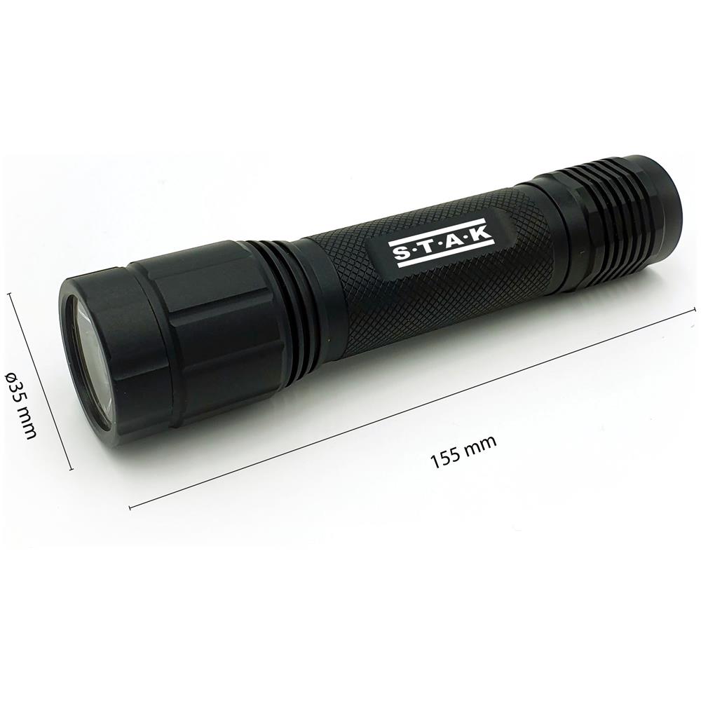 Leopard: Torcia Led Ricaricabile In Alluminio, 2000 Lumen, Ipx7 - Foto 1