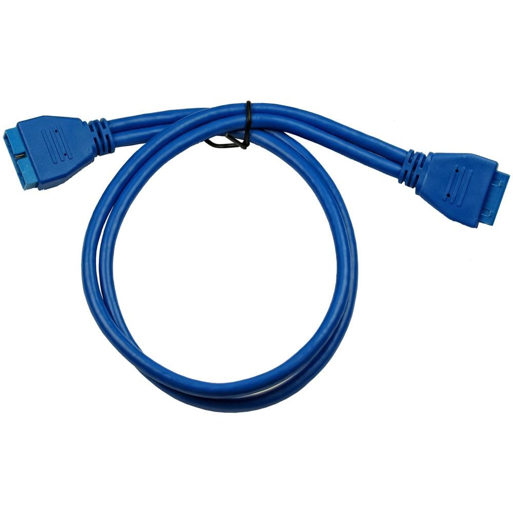 0.5m USB3.0 / USB3.0, 3.0 (3.1 Gen 1) , Maschio / femmina, Dritto, Dritto, Blu - Foto 1