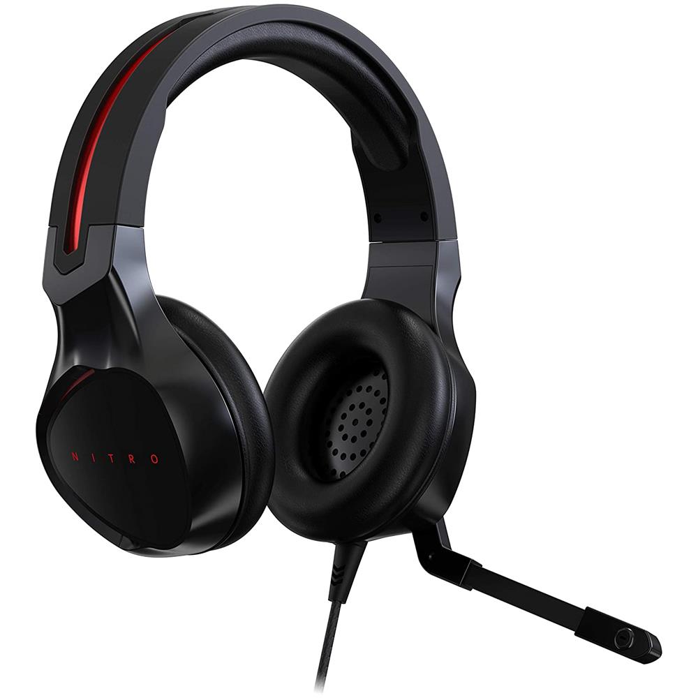 Cuffie On-ear Nitro Gaming con Microfono Connessione Cablato Colore Nero - Foto 2