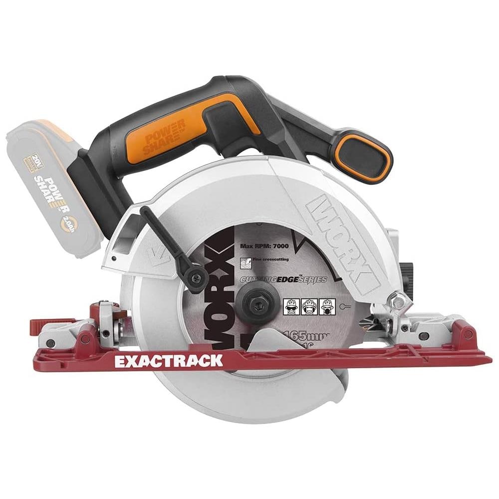 Wx530.9 Sega Circolare Exactrack A Batteria 20v- 55 Mm Nero - Foto 5