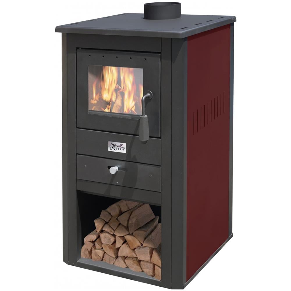 Stufa Legna Pallade Bordeaux Kw10,7 - Cm 50x41x86h - Foto 2