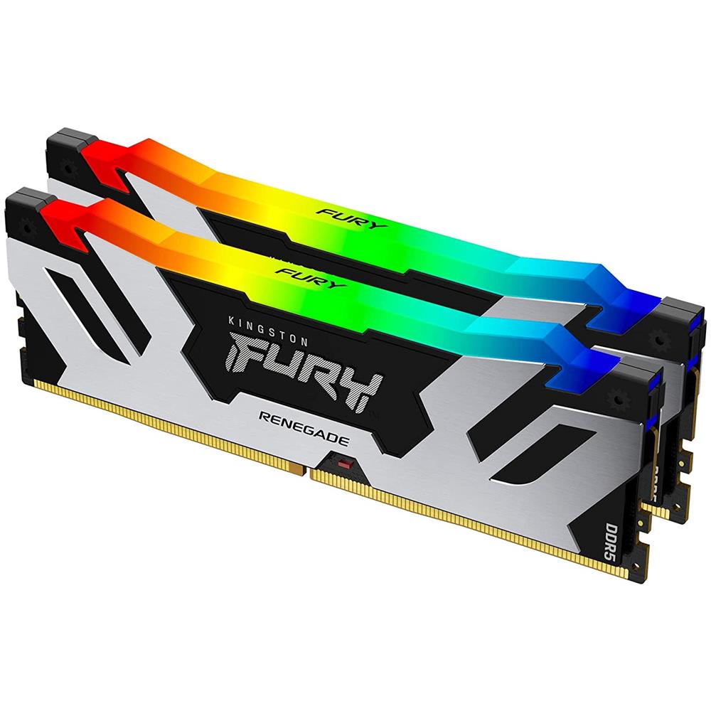 Memoria SoDimm Fury Renegade 32 GB (2x16 GB) DDR4 6400 MHz CL16 Colore Nero/Argento (Kit da Due) - Foto 1