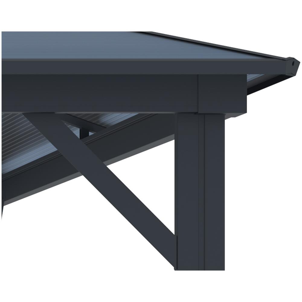 Gazebo Da Giardino In Alluminio Grace 350s350 Grigio Antracite - Foto 2