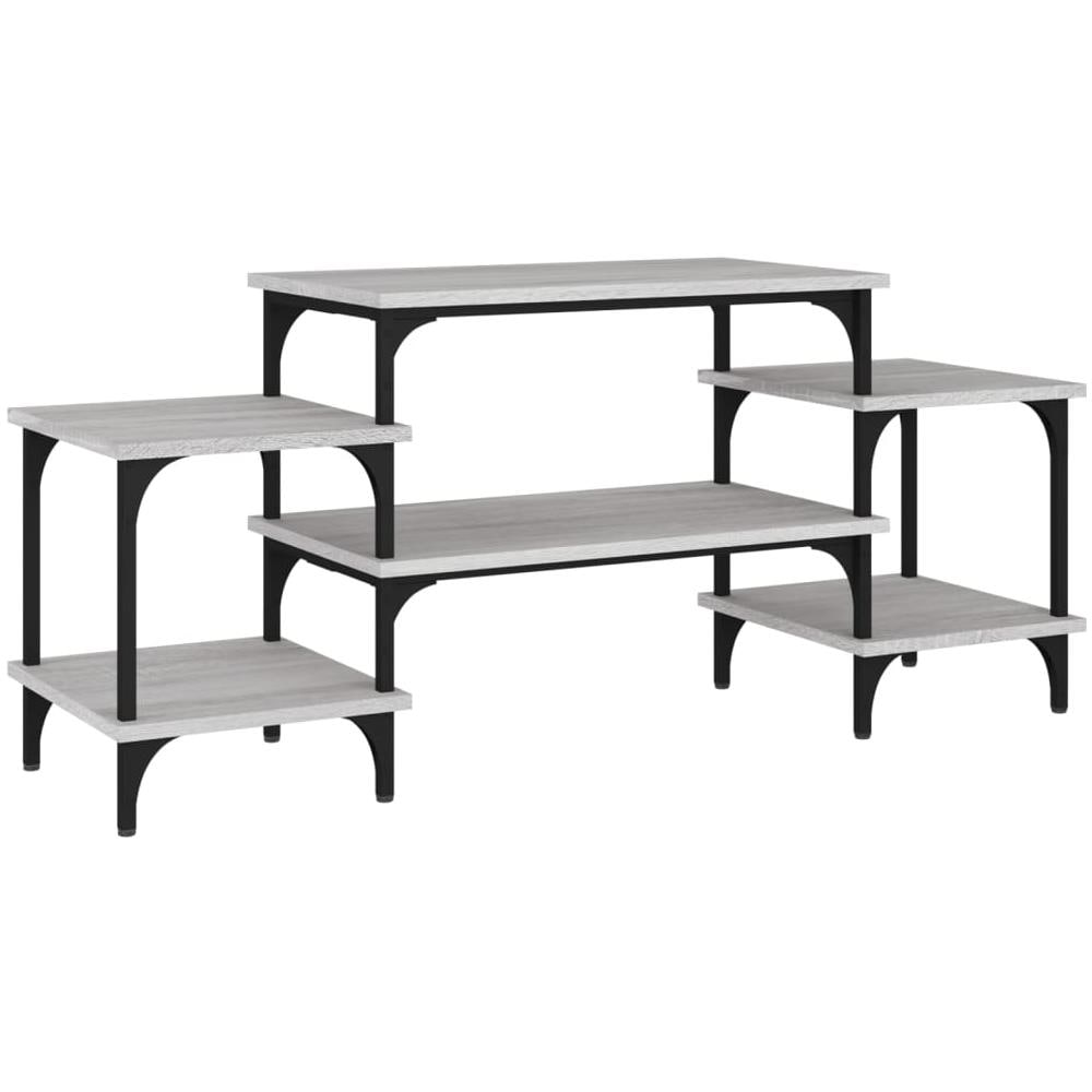 Mobile Porta Tv Grigio Sonoma 117x35x52 Cm In Legno Multistrato - Foto 2