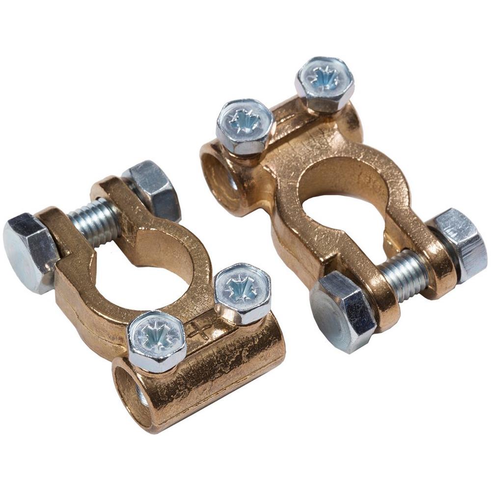 Coppia Di Morsetti Per Batterie 25 Mm Universale Per Auto Canotto - Foto 1