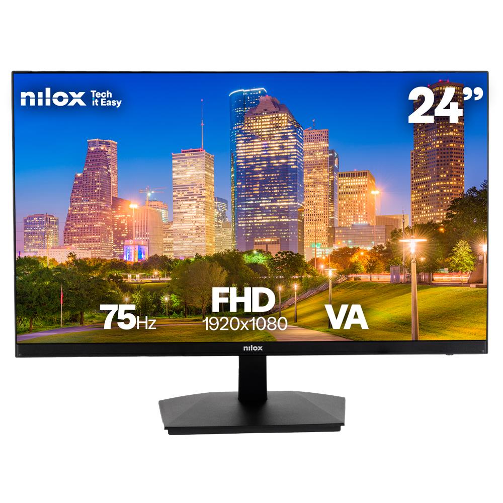 MONITOR 23.8" NXM24FHD11 LED FHD 75HZ 16:9 5MS HDMI /VGA Monitor PC 61 cm (24") 1920 x 1080 Pixel Full HD Nero - Foto 1