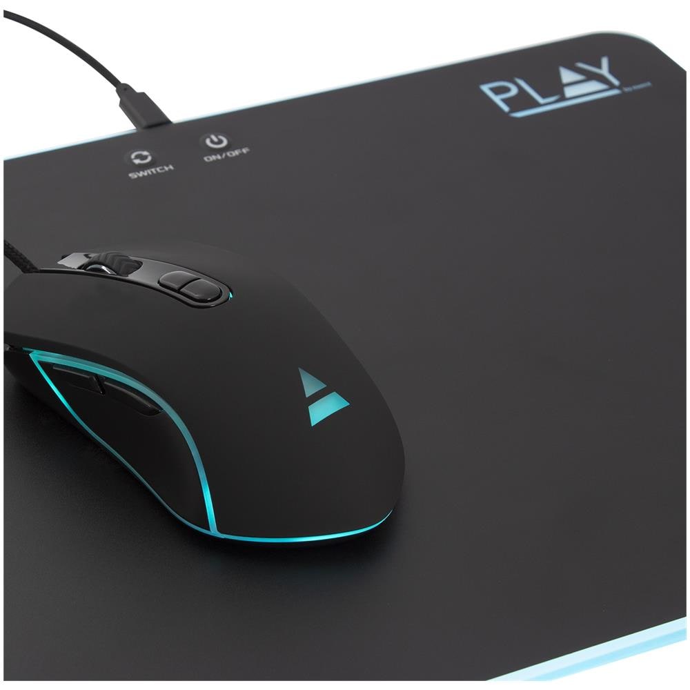 PL3341 tappetino per mouse Tappetino per mouse per gioco da computer Nero - Foto 2