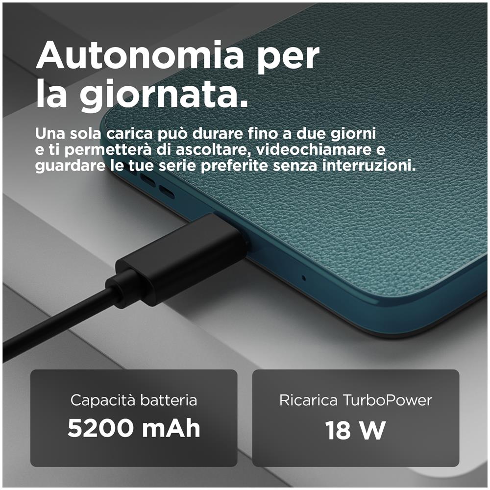 Moto G05 4G 256GB 4GB Ram Display 6.67" Main Camera 50MP Doppia SIM Android 15 USB tipo-C Helio G81 Extreme 5200 mAh Forest Green - Foto 12