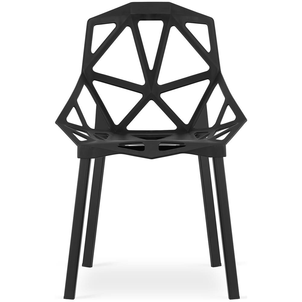 Sedia ESSEN - Design ergonomico moderno in nero x 1 - Foto 2