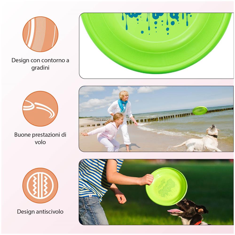 Frisbee Disco Volante per Bambini dai 5+ anni, 23.75cm - 100g - Foto 2